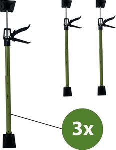3x Türspanner Zargenspanner 57 - 117 cm Klicksystem Teleskopstütze Einhandstütze