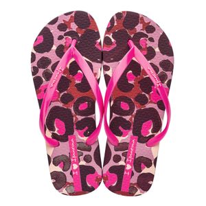 Ipanema Damen Zehentrenner Badeschuhe Strandschuhe Animale Print II, Farbe:Pink, Artikel:-AJ135 beige / pink, Schuhgröße:EUR 40