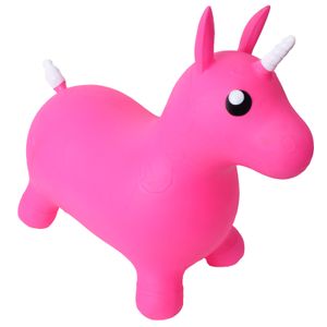 Hüpftier Einhorn Pferd Hüpfpferd Kleinkind Hopser Sprungtier 50kg in Pink
