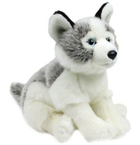 WWF - Pluszowa zabawka - Husky (23 cm) realistyczna miękka zabawka do przytulania