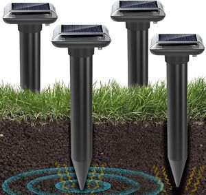 Solar Maulwurfschreck,Maulwurf vertreiber,Ultraschall Maulwurfschreck für Vertreiben Wühlmäuse,wühlmäuse vertreiben,Maulwürfe vertreibens,Wühlmausschreck,Um wühlmäuse zu vertreiben 4 Stück