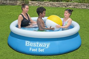 Bestway® Fast Set™ Aufstellpool ohne Pumpe Ø 183 x 51 cm, blau, rund