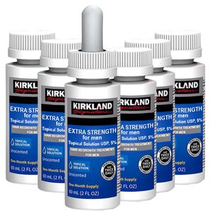 Behandlungsset, Kirkland, stimuliert das Wachstum und stoppt Haarausfall, inklusive Pipette, 6 x 60 ml