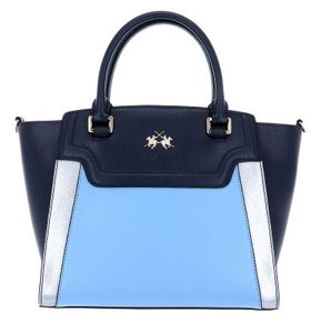 LA MARTINA Portena Handbag Blue / Dusty Blue / Steel