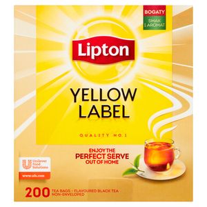 Lipton Yellow Label Black Tea 400 G 2 X (100 X 2 G)