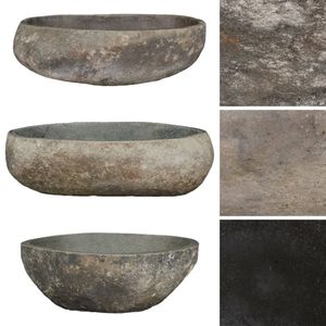 vidaXL Umývadlo River Stone oválne (45-53)x(34-41) cm