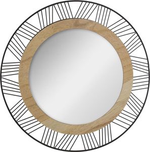 Atmosphera - Wandspiegel - Holz/Metall - Ø45 cm