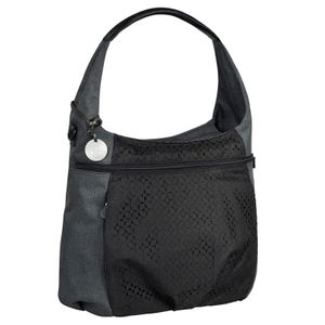 LÄSSIG Hobo Bag Casual Wickeltasche Black