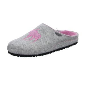 Home Comfort Damen-Pantoffel Grau-Rosa, Farbe:grau, EU Größe:38
