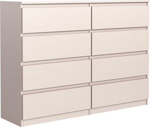 meble masztalerz Kommode Kaschmir 8 Schubladen 120 cm - Sideboard für Wohnzimmer - H: 101,5 cm, B: 120 cm