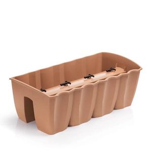 Kvetináč Prosperplast kvetináč na zábradlie CROWN antracit 58 cm Kvetináč Prosperplast kvetináč na zábradlie CROWN antracit 58 cm