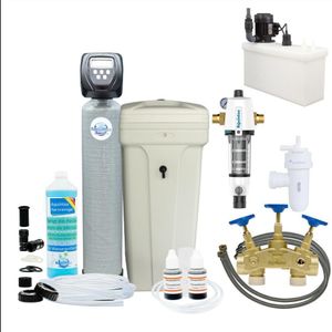Wasserenthärtungsanlage Entkalkungsanlage MEC40 TOP-Line Wasserenthärter mit freistehendem Solebehälter + Set 6