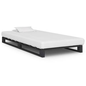 Maison Exclusive Rám postele z paliet sivý z masívnej borovice 90 x 200 cm