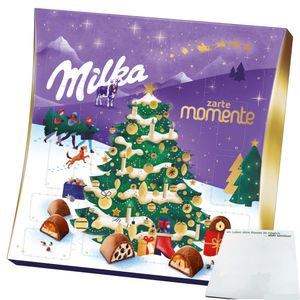 Milka Adventskalender Zarte Momente (211g Packung) + usy Block