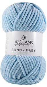 Wolans Bunny Baby - Chenille Wolle, super Bulky (wie Himalaya Dolphin Baby) 100g 10011 - hellblau