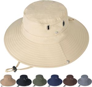 Sonnenhüte für Herren und Damen mit breiter Krempe, UPF 50+, Eimerhut für Wandern, Angeln und Outdoor-Aktivitäten im Sommer, UV-Schutz-Hut