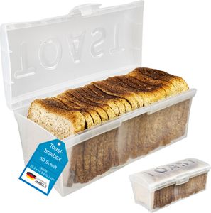 Toastbrotbox Toastbrot Brotkasten Brotkiste Brotdose Sandwichtoastbox weiß