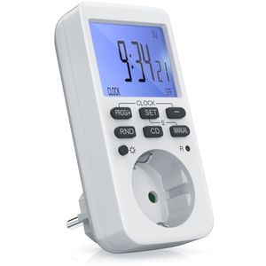 BEARWARE Zeitschaltuhr programmierbar mit LCD Display Steckdosen Timer / max 3680W