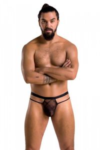 029 THONG COLLIN czarny XXL/XXXL - Passion