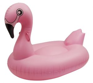 Aufblasbarer Flamingoschwimmer 160 cm rosa