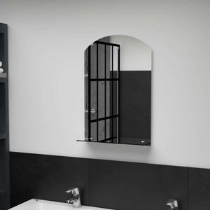 vidaXL Lustro ścienne z półką 40×60 cm szkło hartowane