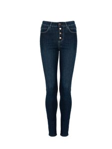 Guess Jeans "Skinny High" - W2RA28D4KF4 - Niebieski- Rozmiar: 31(EU)