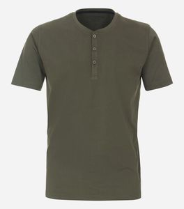 Redmond - Regular Fit -Herren Henley Shirt in verschiedenen Farben, Kurzarm (666), Größe:XL, Farbe:Grün(60)