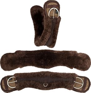 Westernový mesačný opasok Equinate z anatomickej jahňacej kože 85 cm - 34" Brown