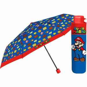 AQUILONE Super Mario Taschenschirm: 50/8, Polyester, Regenschirm