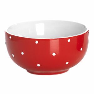 Ritzenhoff & Breker Pinto Cereal Bowl, miska, dezertná miska, keramika, červená, Ø 13 cm, 739077