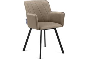Konsimo Židle "PYRUS", béžový, látka/kov, Loft, 56x84x46 cm