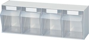 Przezroczysty magazynek H207xW600xD172mm 4 x D Ku.white LOCKWEILER
