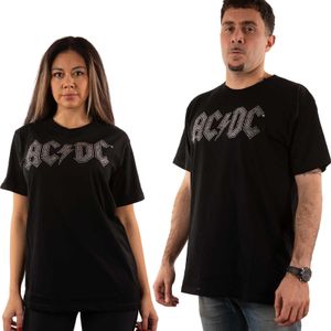 AC/DC - T-Shirt Logo für Herren/Damen Unisex RO561 (XXL) (Schwarz)