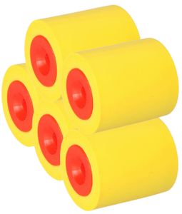 KOTARBAU® 5er Set Ersatzrollen für Tapeten-Andrückroller aus Gummi 45 mm x 40 mm