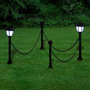 vidaXL 2x LED Lampe Solarleuchte Außenlampe Gartenleuchte Laterne