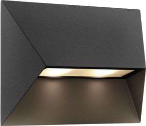 Nordlux Černé fasádní svítidlo Pontio 27 pro žárovku 2x GU10 IP54 2218191003