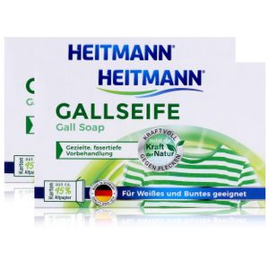 Heitmann Gallseife 100g - Hausmittel gegen Flecken und Schmutz (2er Pack)