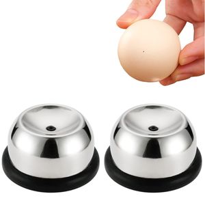 2 Eierstecher Eipicker aus Edelstahl, Eierstecher Eierpiekser, mit Schloss Halbautomatische Kš¹che Dining Bar Kochen Werkzeuge, Chick Egg Hole Puncher