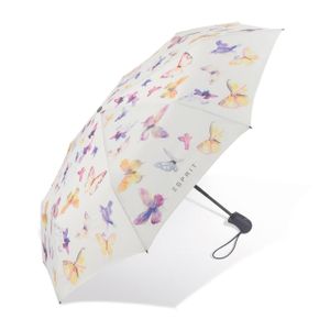 Esprit Taschenschirm Regenschirm Damen Auf-Zu-Automatik Schmetterling Butterfly