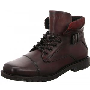 Bugatti Schnür-, Zug-, Schnallenstiefel in rot, Gr. 40