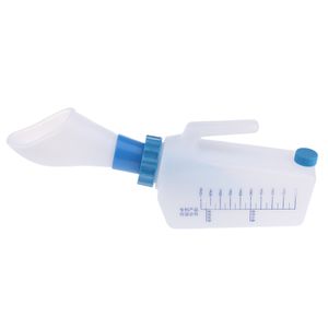 Tragbar Urinflaschen Urinal Bottle Wiederverwendbarer Urinsammler für Frauen Farbe Blau