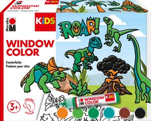 Marabu KiDS Window Color-Set "Dinosaurier" 6 x 25 ml