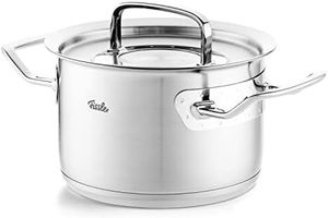 Fissler Original-Profi Collection / Edelstahl-Kochtopf (Ø 20 cm, 4,0L) Töpfe inkl. Metall-Deckel, Innen-Skalierung – Induktion