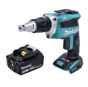 Makita DFS 452 T1 Akku Schnellbauschrauber 18 V Brushless + 1x Akku 5,0 Ah - ohne Ladegerät