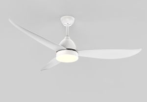 Deckenventilator mit Beleuchtung, Deckenleuchte Deckenventilatorleuchten Mit Flügel Fan Lampe (weiß)