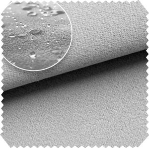 novely® TRITON - Microfaser Velours in Wildleder-Optik - Wasserabweisender Möbelstoff - Pflegeleichte Meterware 1lfm - Farbe: 32 Silbergrau