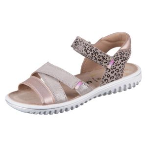 Superfit Sparkle Damenschuhe Sandalen Flach Beige Freizeit, Schuhgröße:34 EU