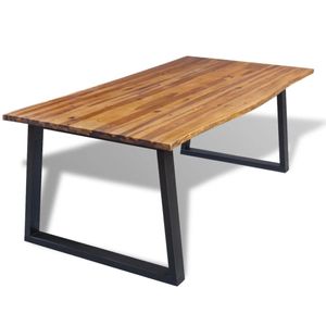 vidaXL Jídelní stůl z akáciového dřeva masiv 200 x 90 cm