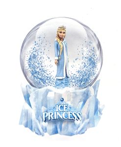 Toi-Toys - Schneekugel - Eisprinzessin Dekoration Weihnachten Prinzessin Schnee