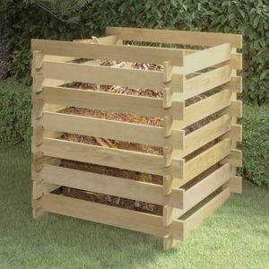 vidaXL Lamelový kompostér 90x90x90 cm Impregnované borovicové dřevo